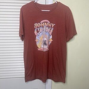 Johnny cash Nashville graphic tee t shirt fits like XL unisex